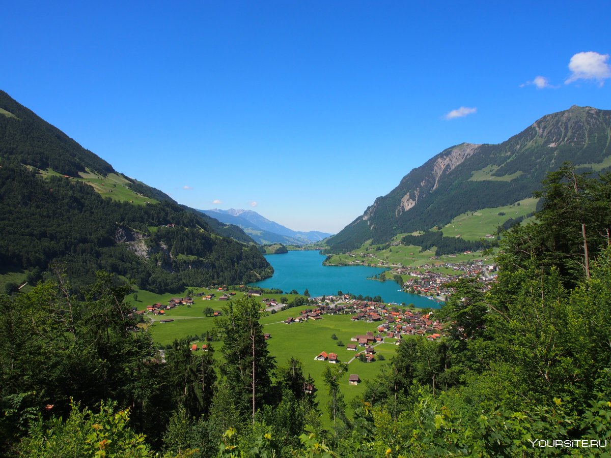 Озеро Лунгерер в Швейцарии
