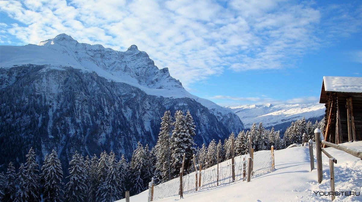 Гштаад Швейцария горнолыжный курорт