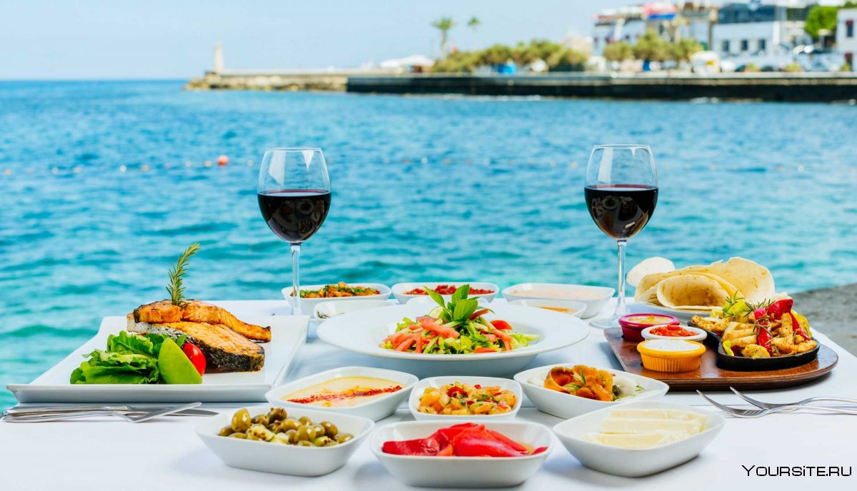 Кипр ужин у моря