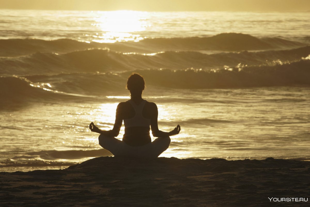медитации на берегу моря