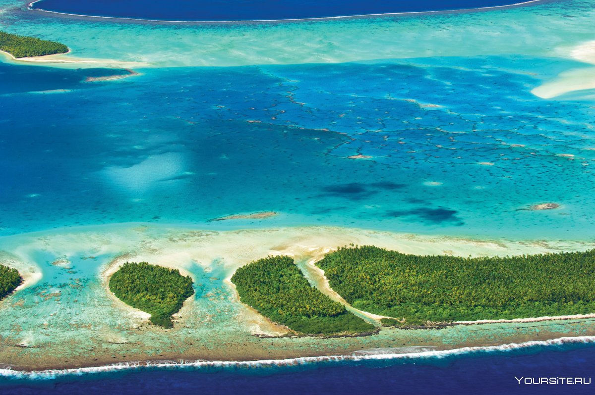 Плавучие тропические острова на Мальдивах