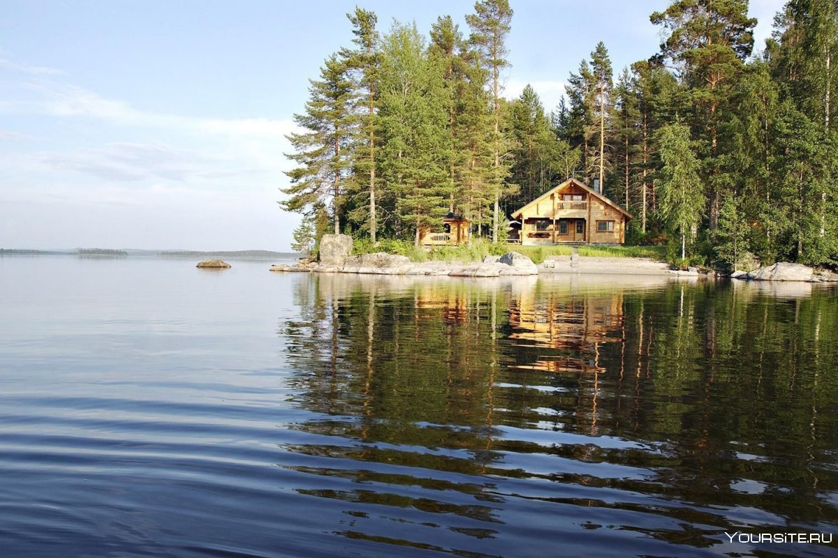 Озеро Сайма Финляндия коттеджи