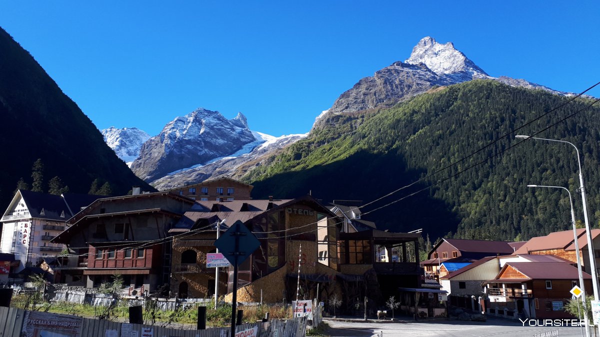 Курорт Домбай ноябрь