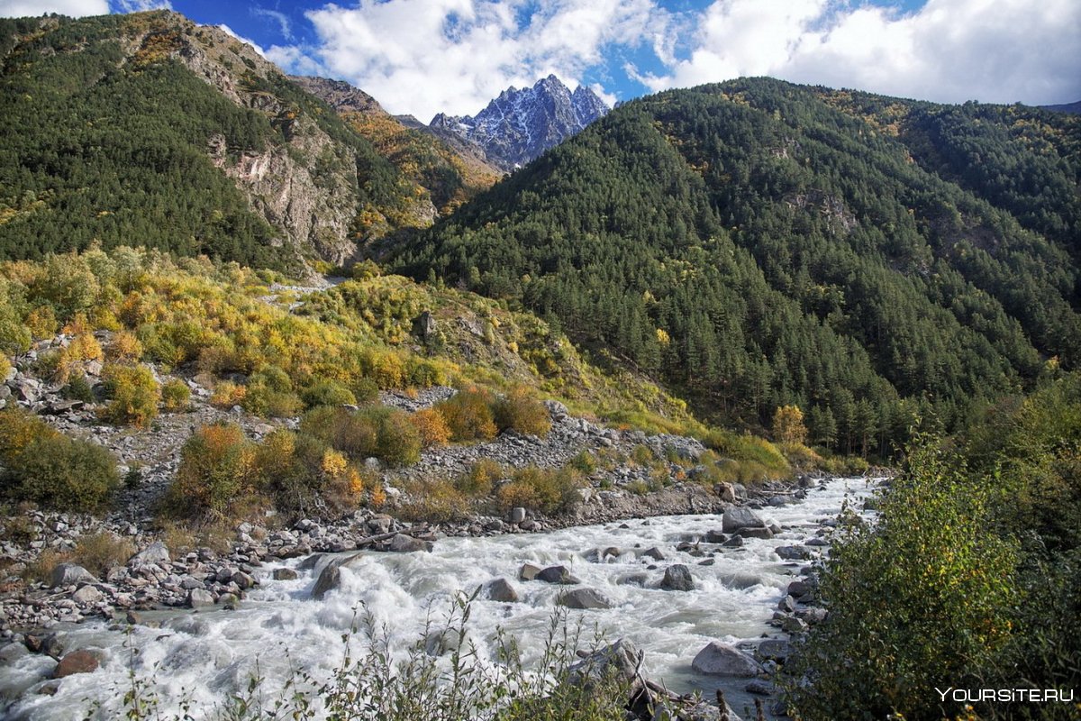 Домбай озера водопады