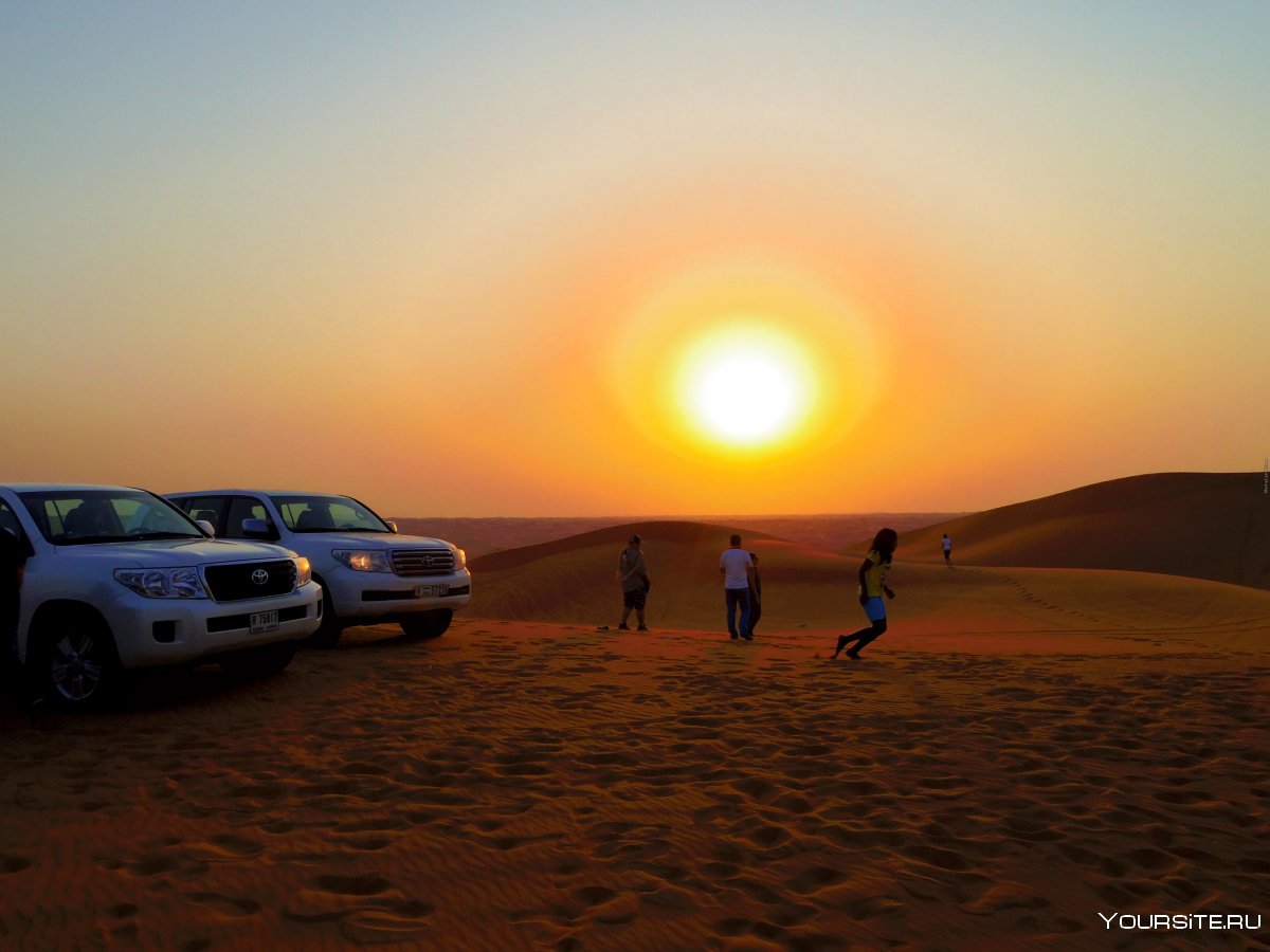 Пустыня Дубай Mercedes HD фото 1080