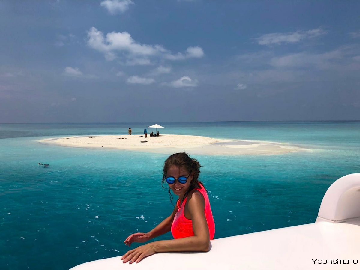 Мальдивы вид с пляжа
