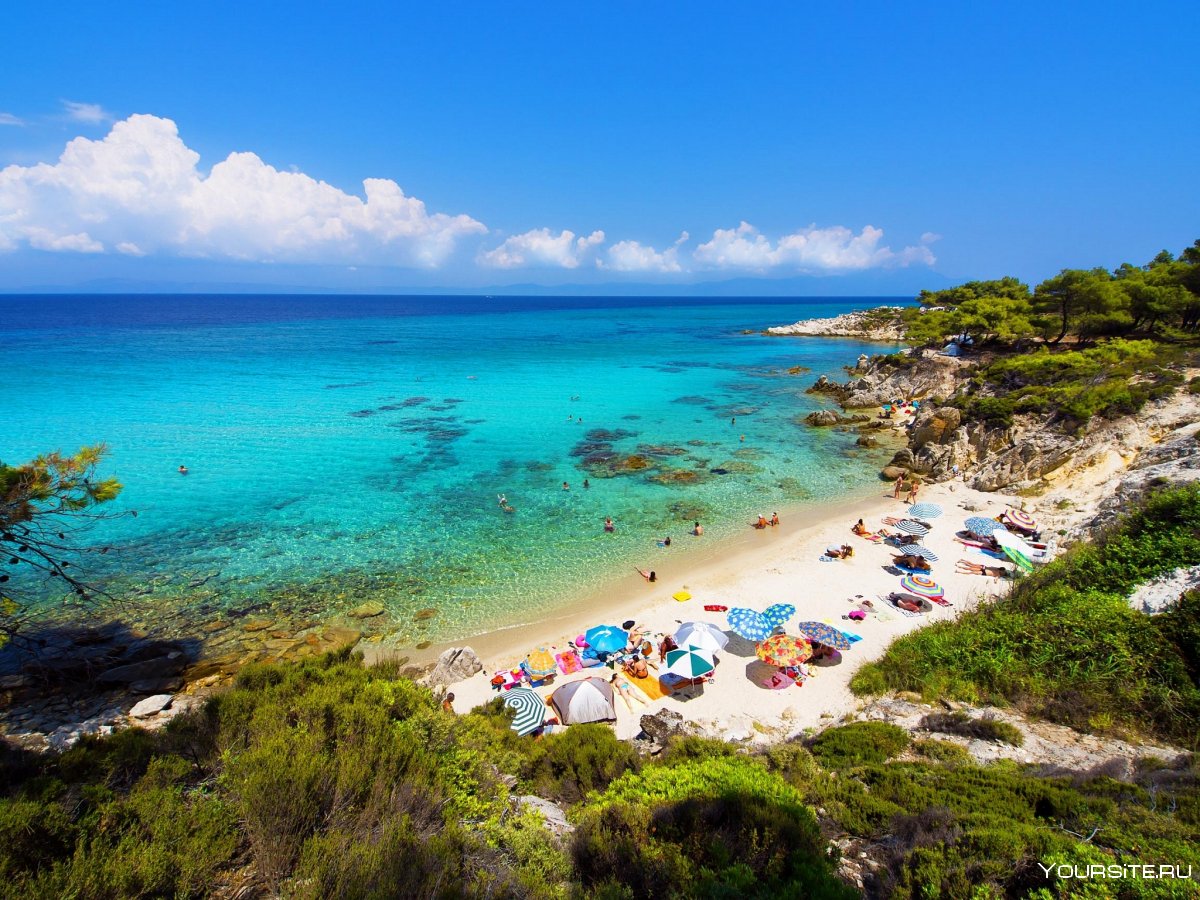 Греция остров Халкидики пляж