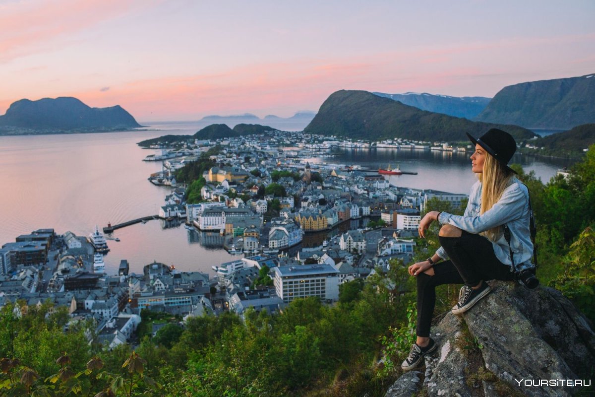 Норвегия туристы Осло
