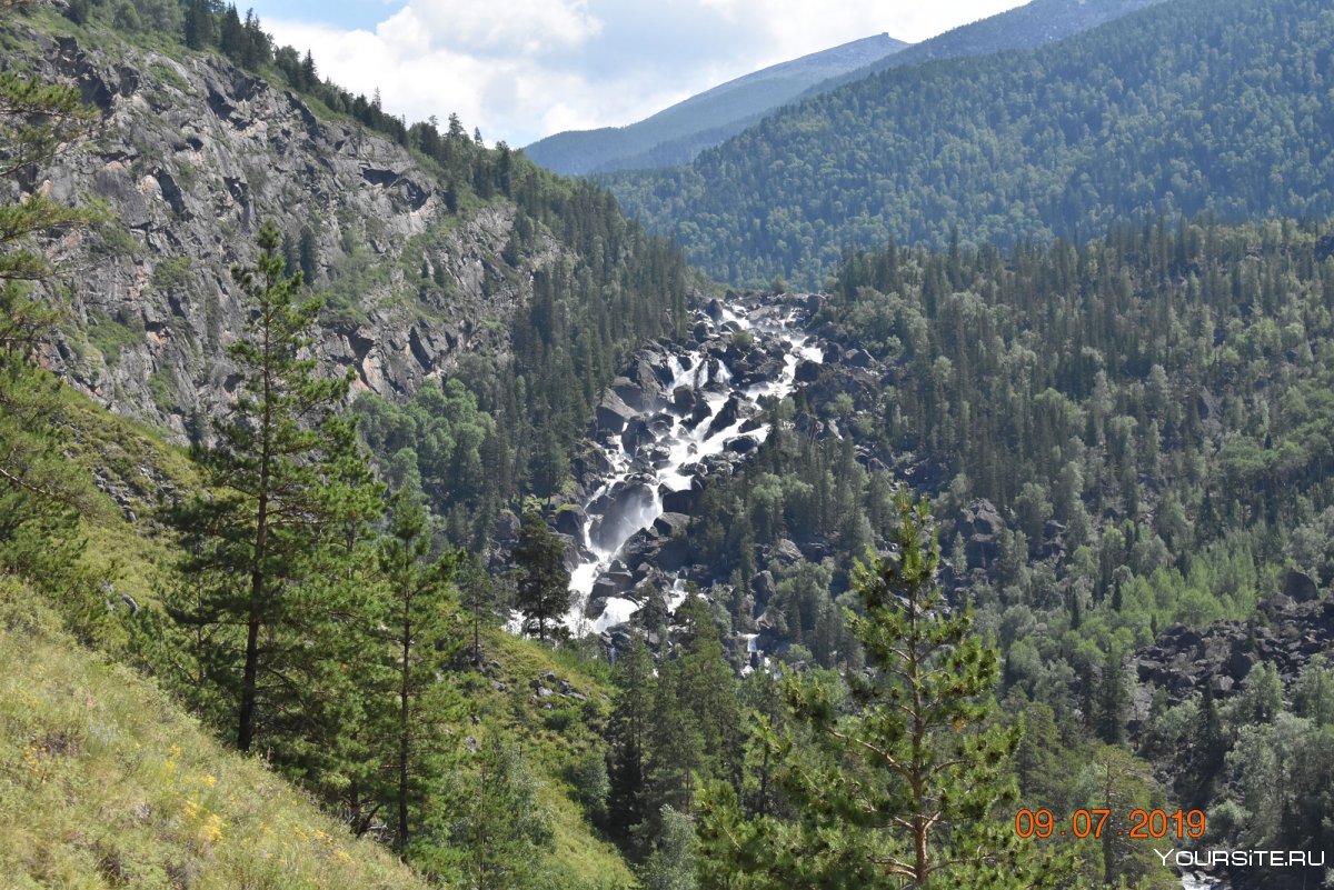 Большой Чульчинский водопад Республика Алтай