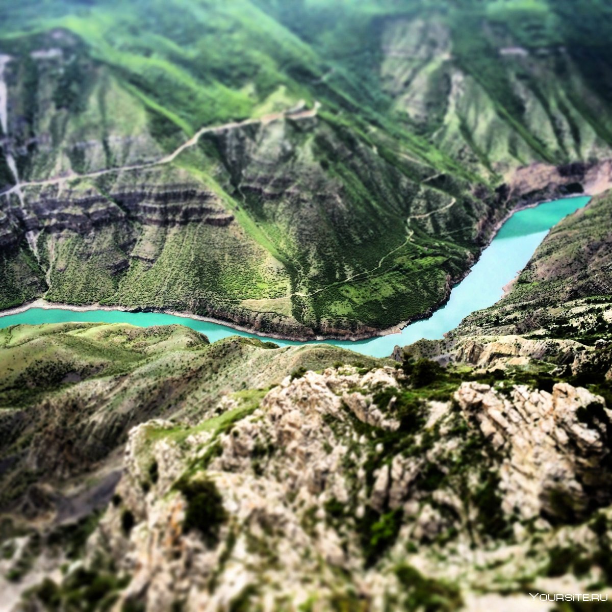 Чиркейское водохранилище и Сулакский каньон