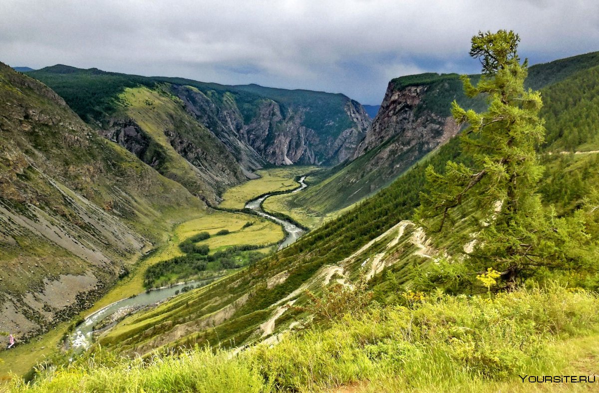 Перевал Кату Ярык горный Алтай дорога