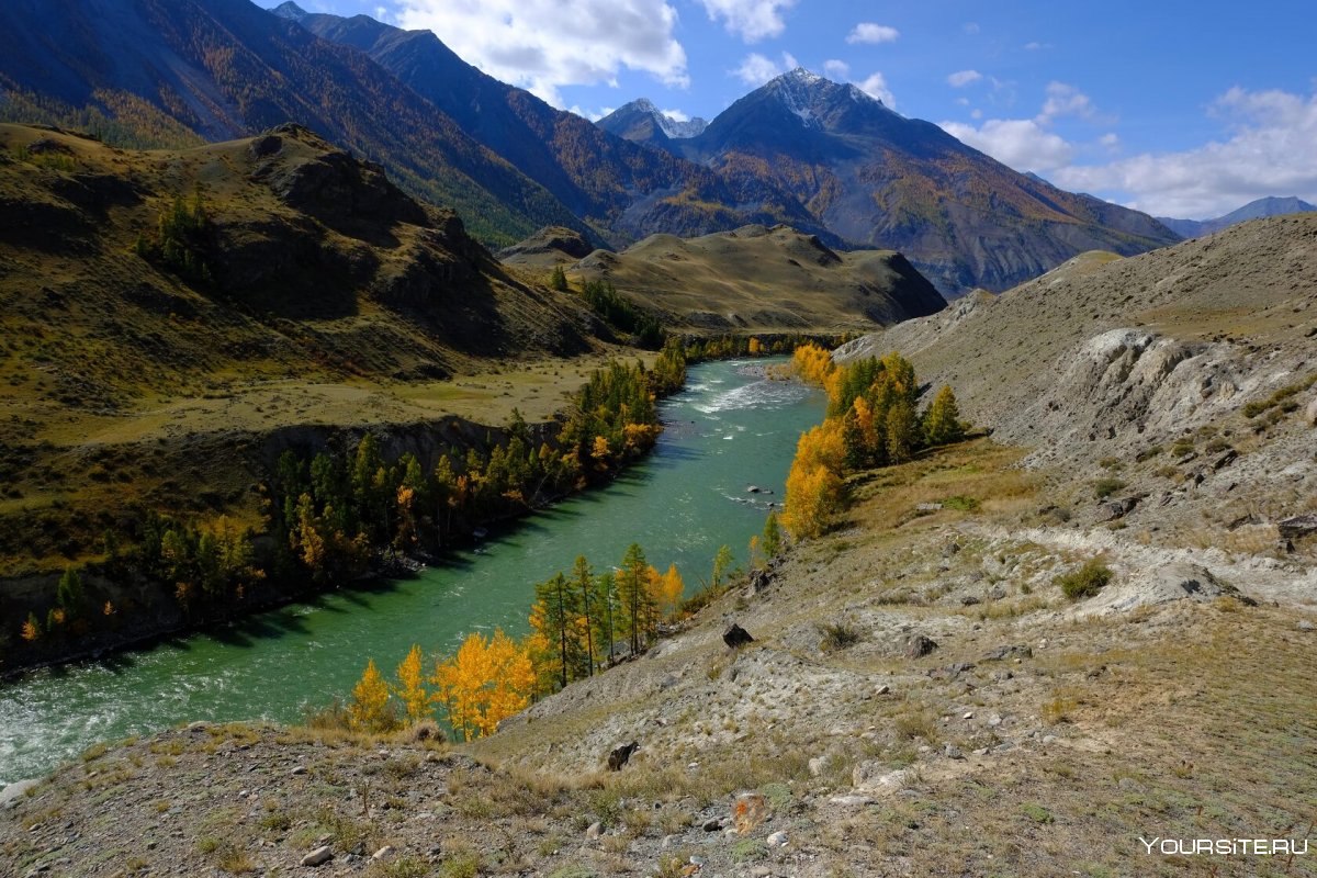 Долина реки Чулышман, Алтай. Август 2021