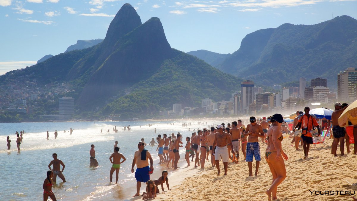 Пляж Рио де Жанейро 1990