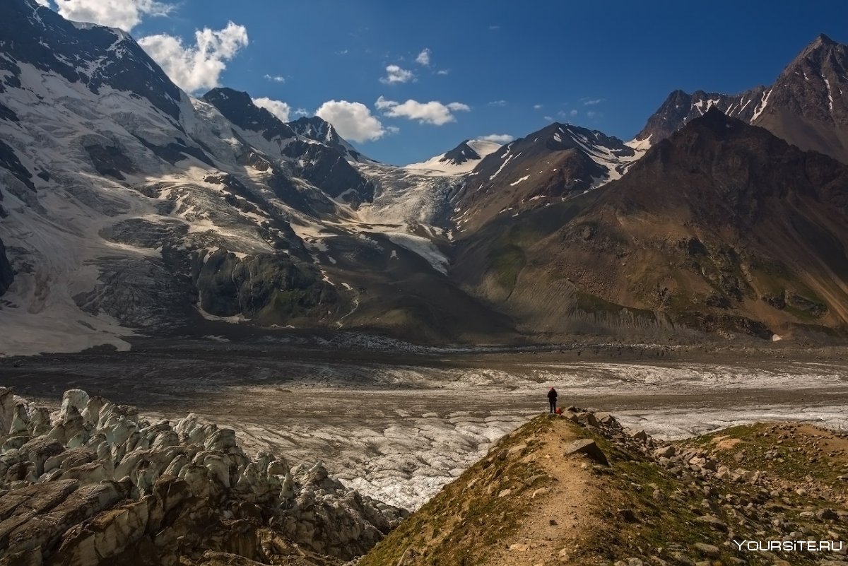 Ледник Безенги на Кавказе фото