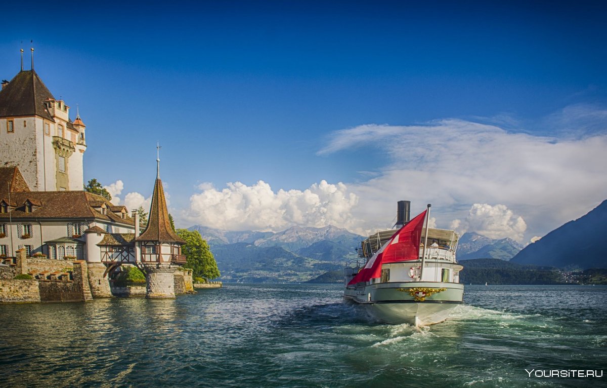 Замок Оберхофен Швейцария картины