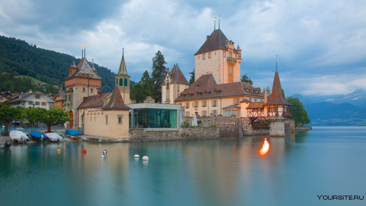 Замок Шильон город Швейцарии