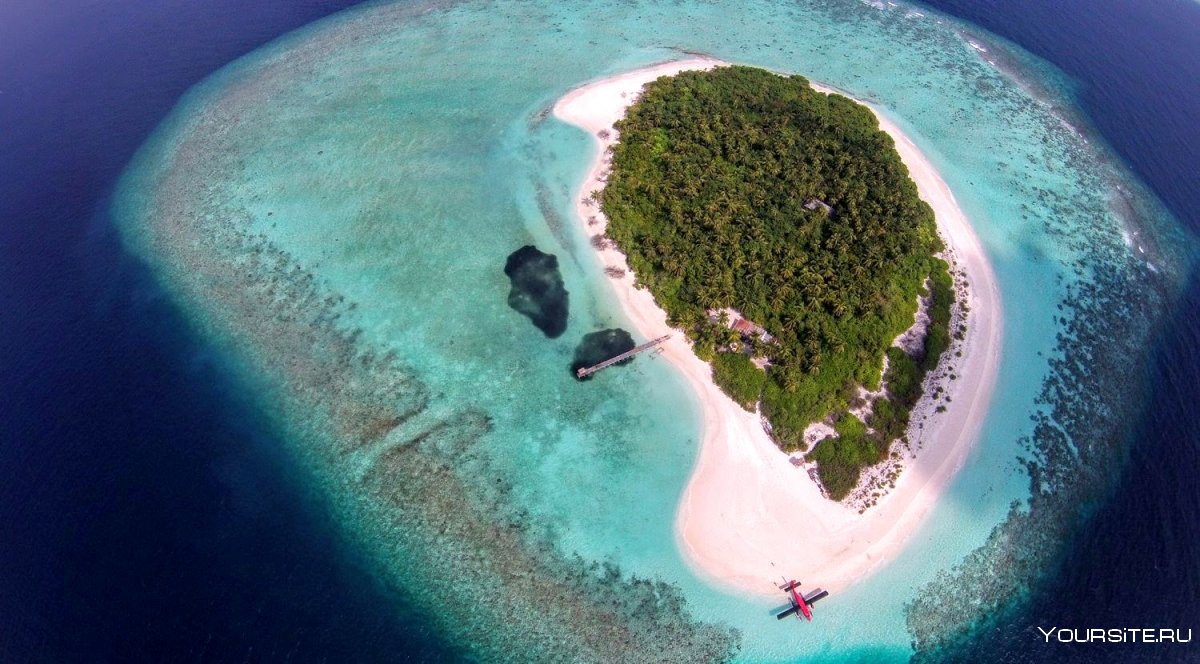 Мальдивы острова сверху