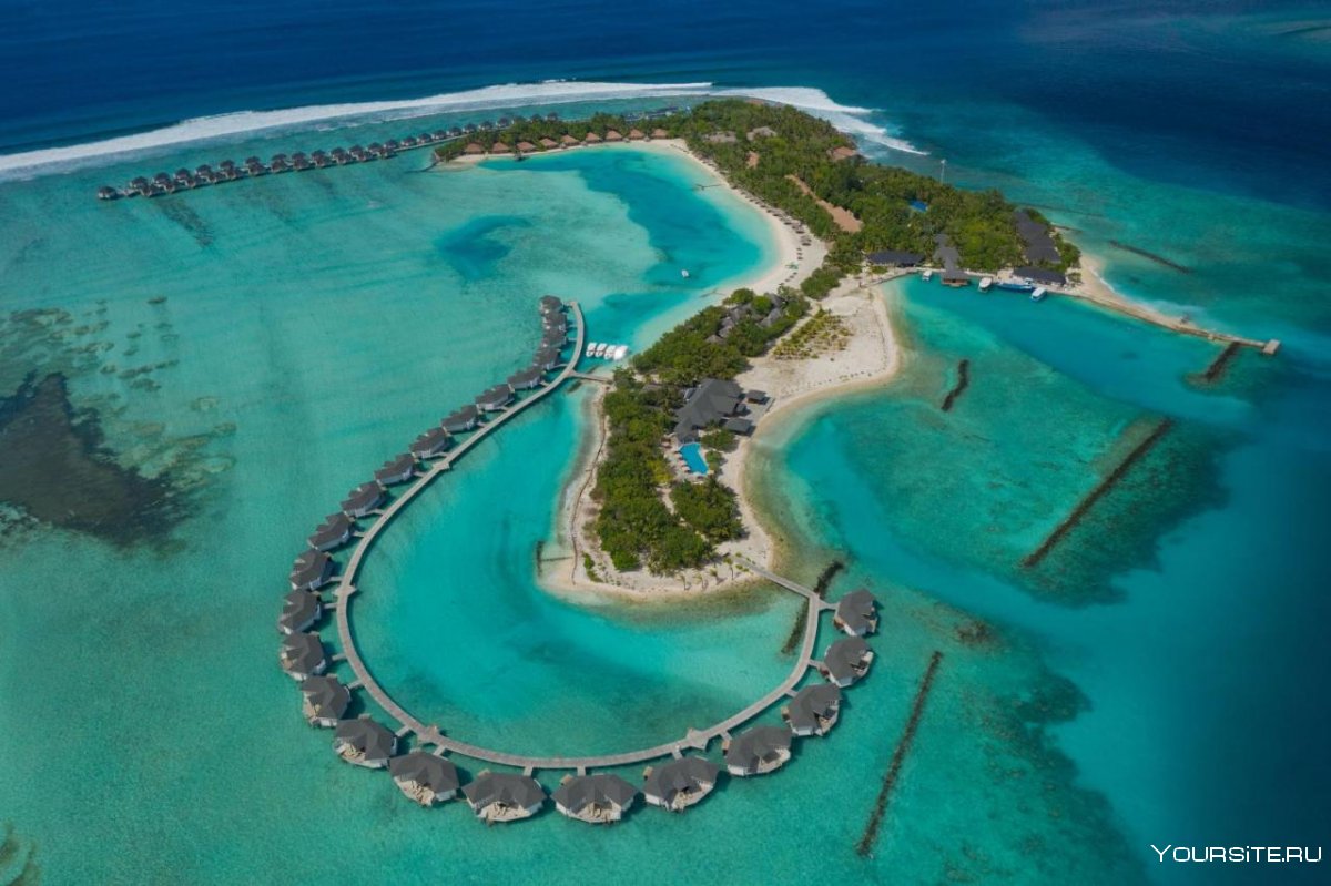 Мальдивские острова вид сверху