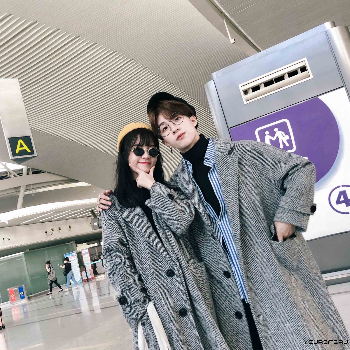 Корейцы в аэропорту