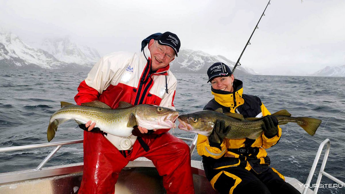 Рыбак с рыбой Норвегия