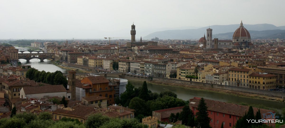 Флоренция Италия вид со смотровой площадки