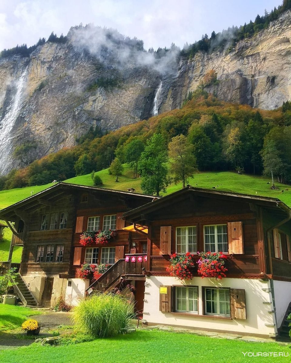Швейцария село Лаутербруннен