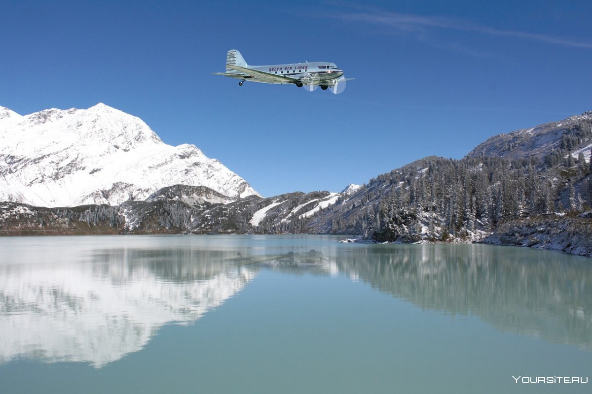 Самолет горы Аляска