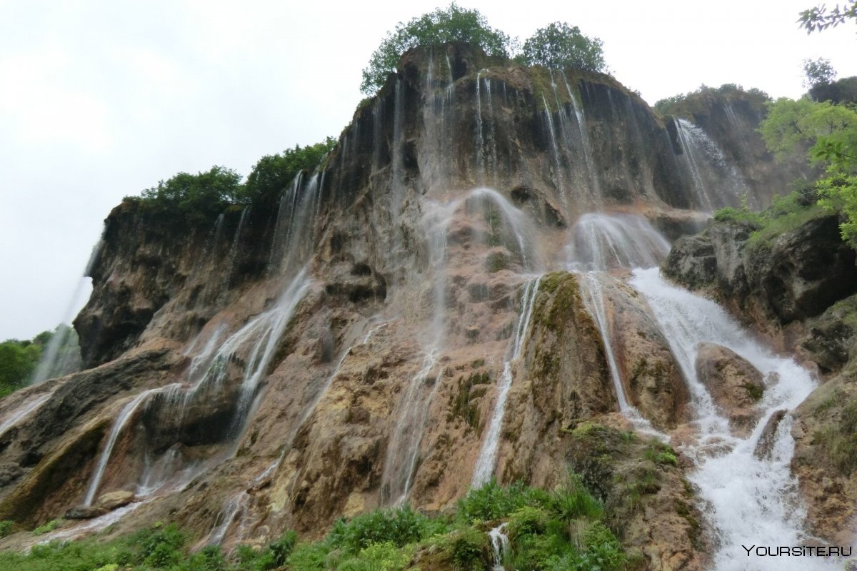 Кобанский водопад Осетия