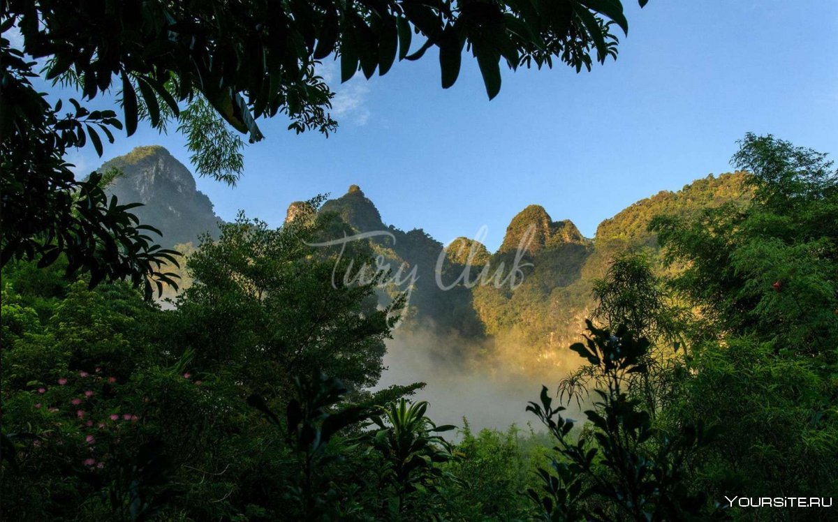 Горы в джунглях Тайланде