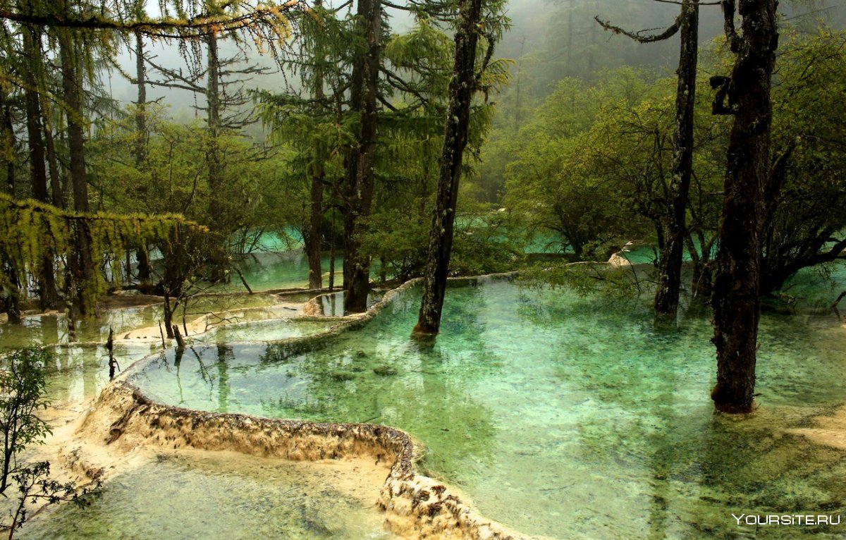 Бирюзовое озеро, национальный парк Цзючжайгоу, Китай