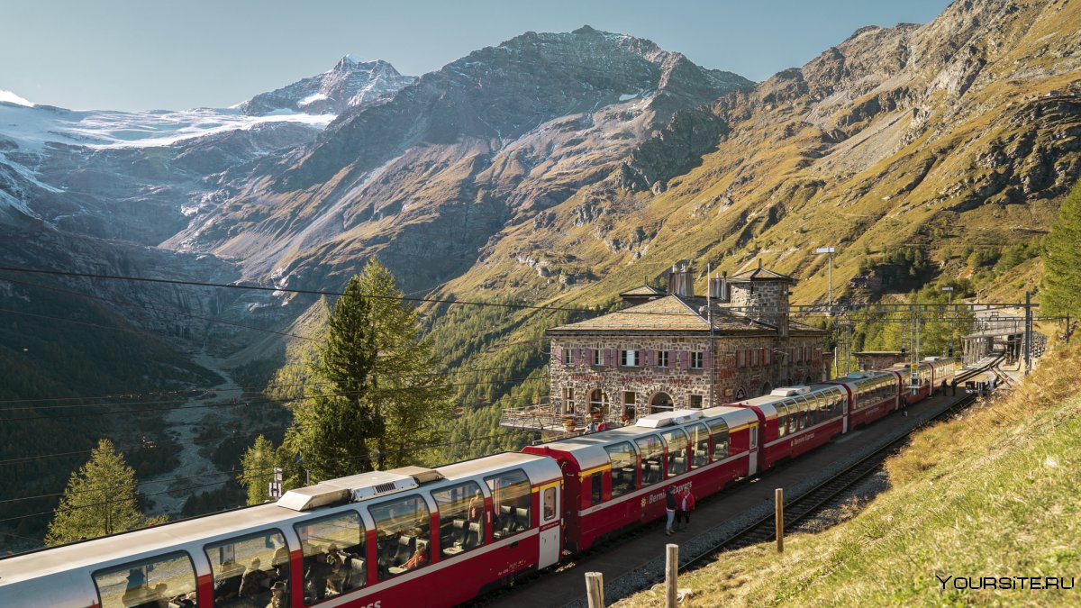 Бернское Высокогорье Швейцария поезд