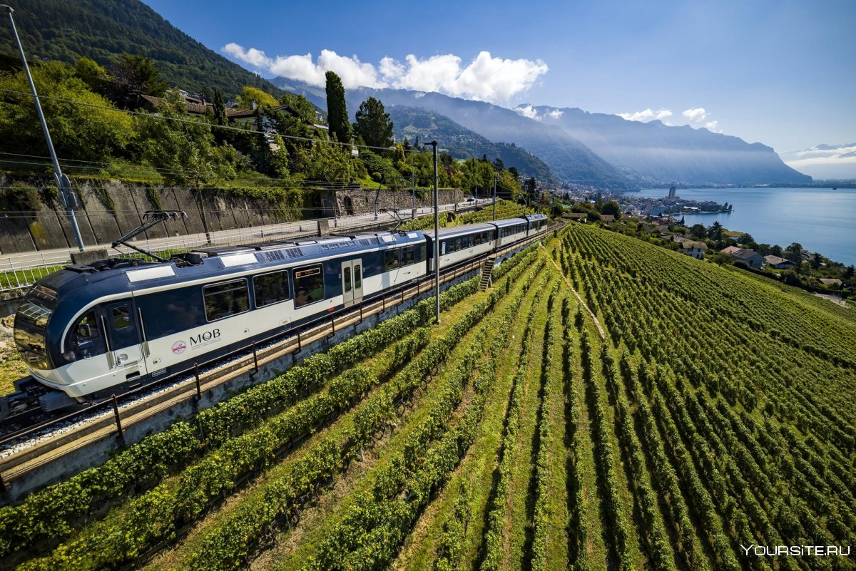Швейцария железная дорога Монтре Женева