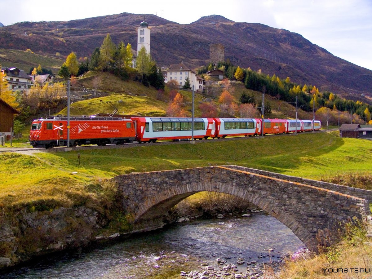 Панорамный поезд Glacier Express