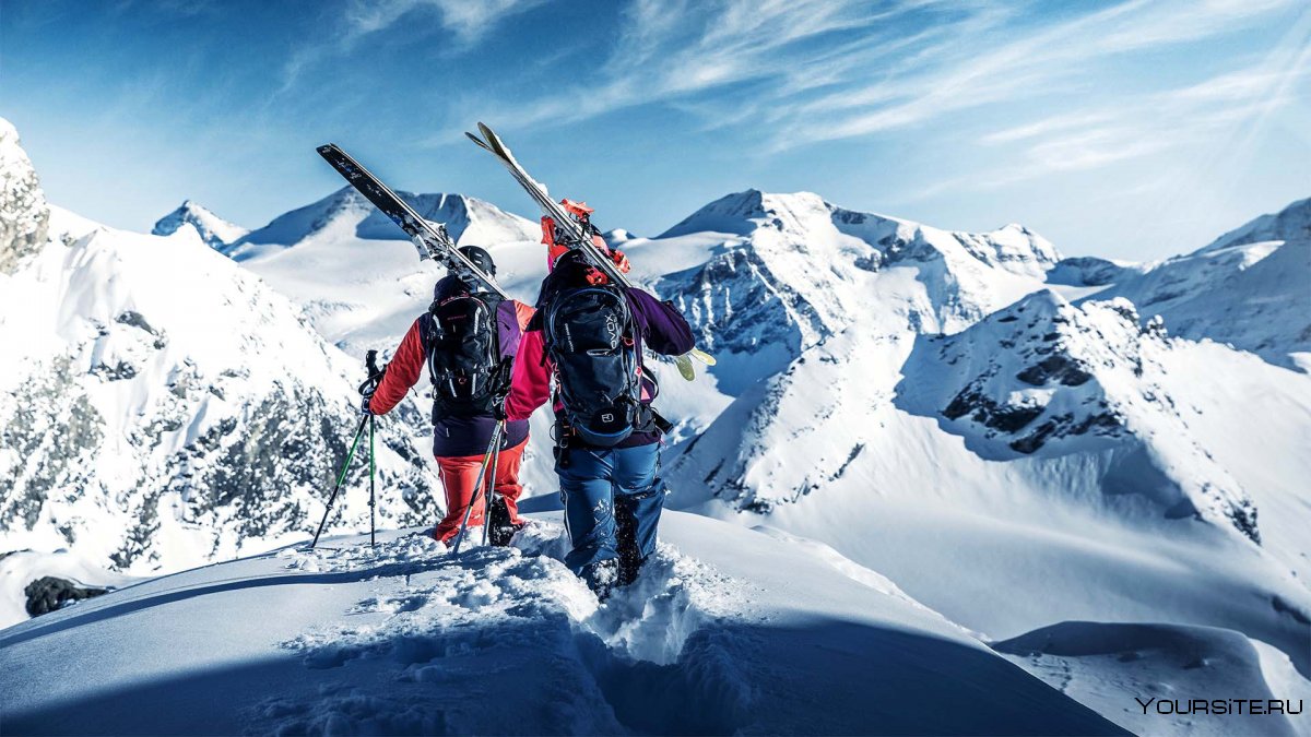 Австрия Альпы горнолыжные курорты сноуборд