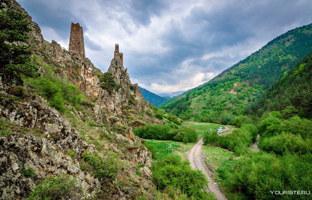 Северная Осетия в горах Кавказа