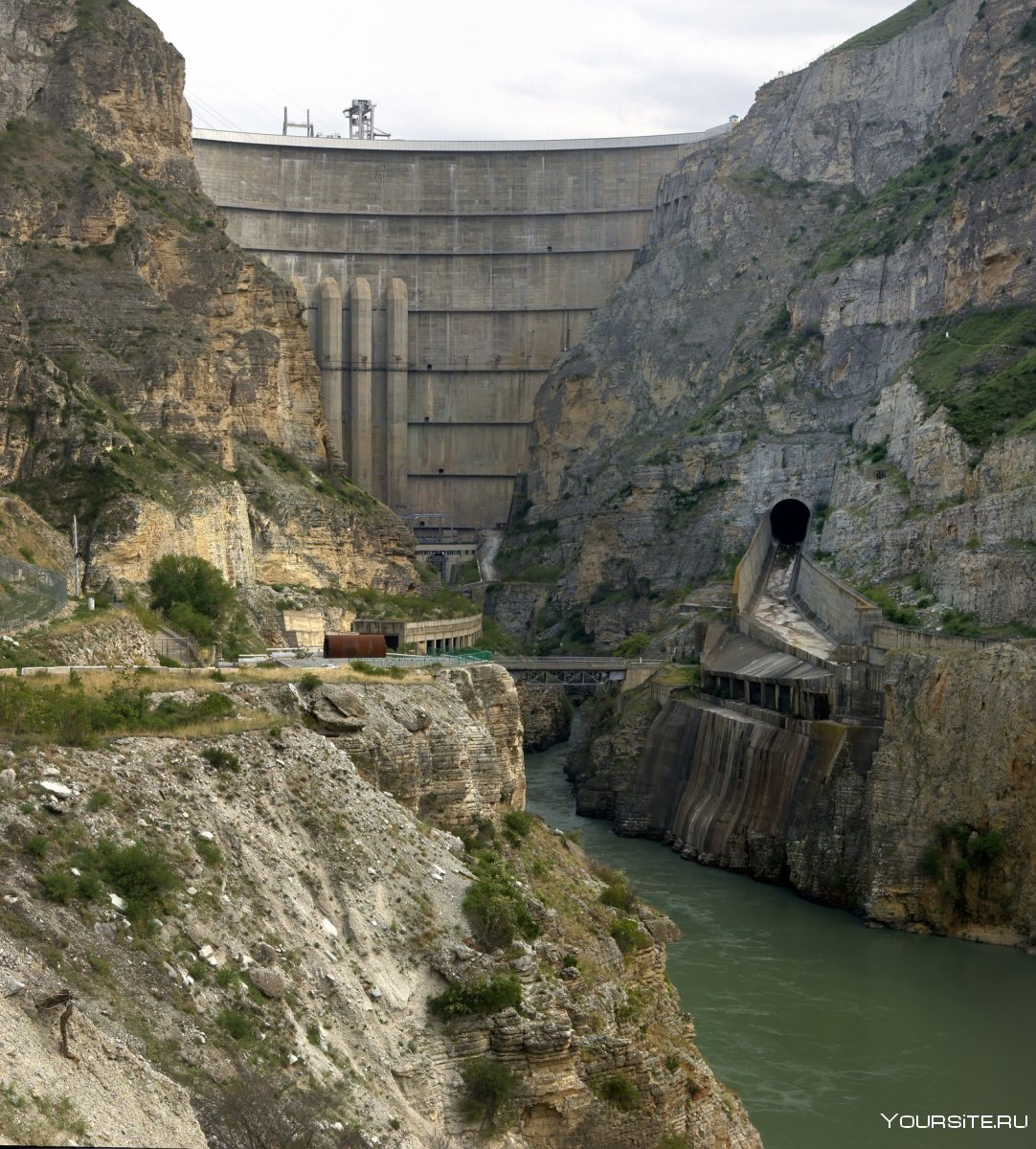 Плотина Гергебильской ГЭС