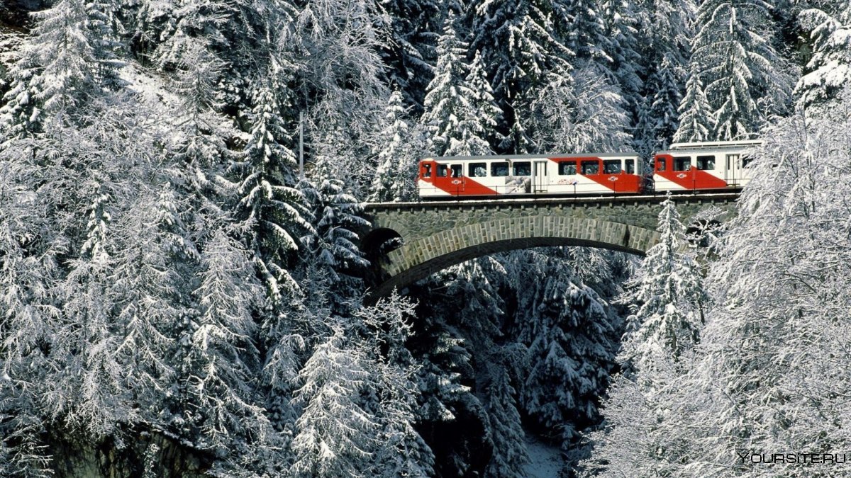 Ледяной экспресс в Швейцарии