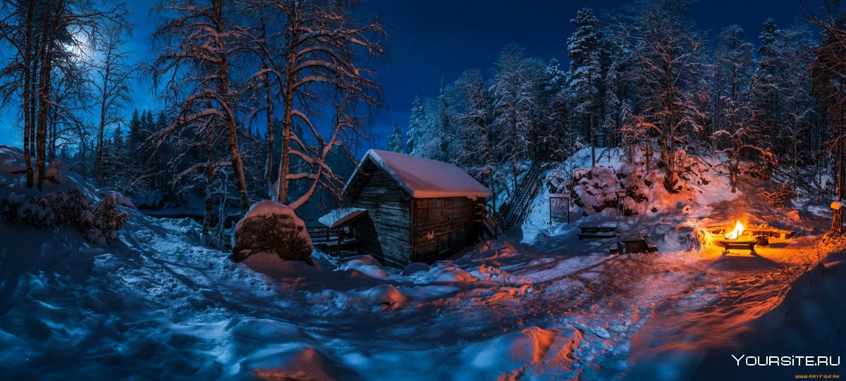 Сказочная зимняя ночь