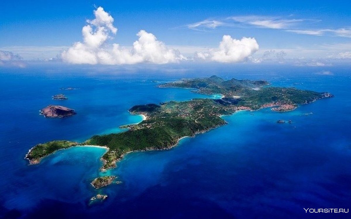 Остров сен-барт в Карибском море