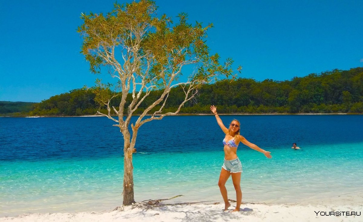 Песчаный остров Фрейзер в Австралии