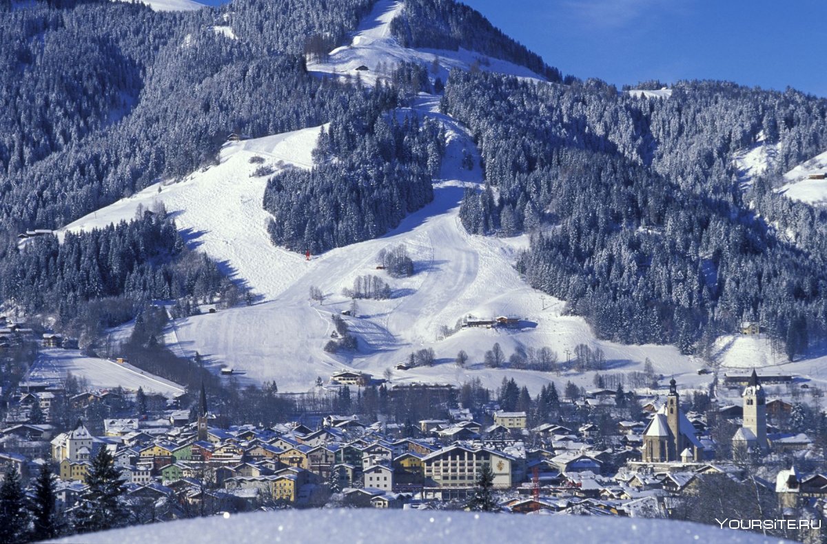 Kitzbuhel Австрия горнолыжный курорт