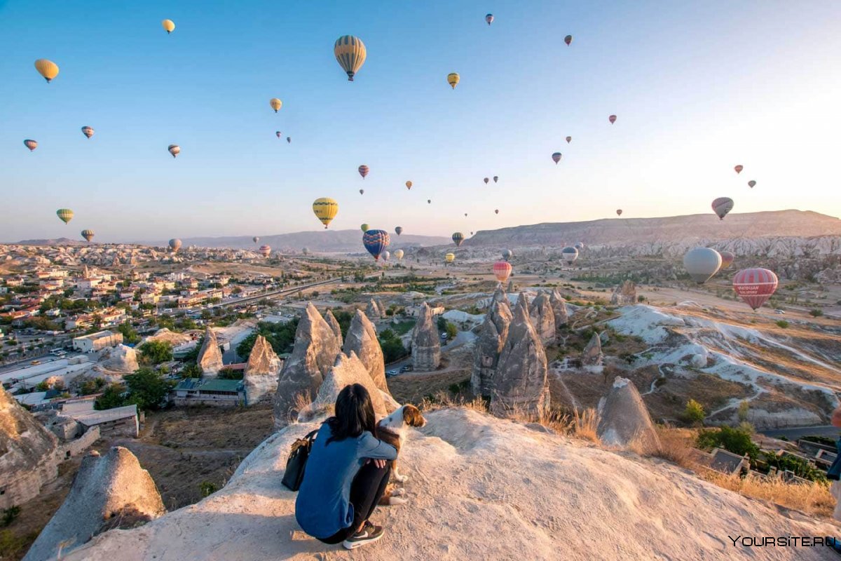 Горы Турции Каппадокия