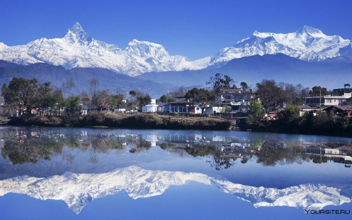 Непал озеро Покхара