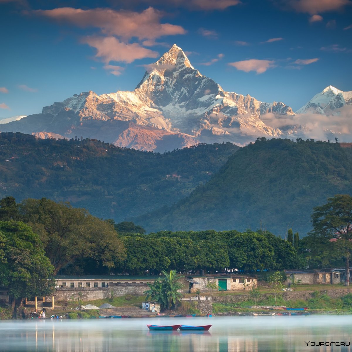 Непал Покхара озеро Пхева