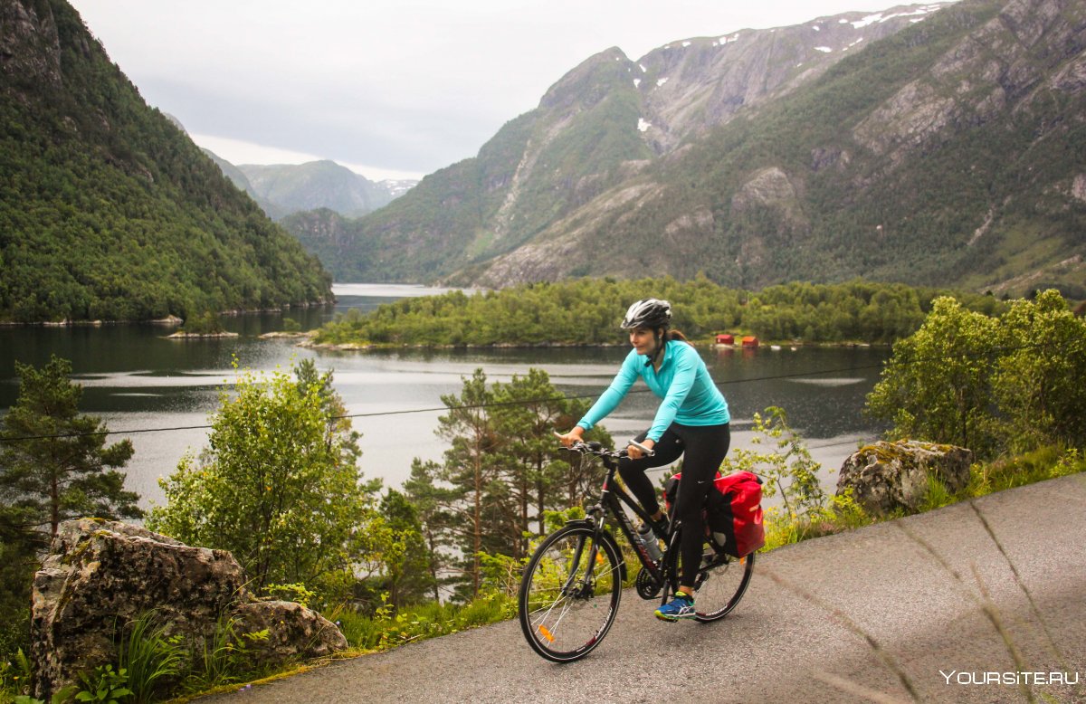 Велосипедная прогулка в Норвегии