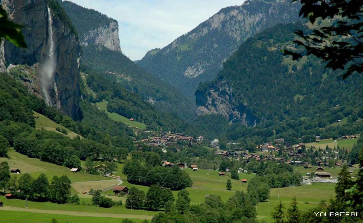 Долина Лаутербруннен Швейцария