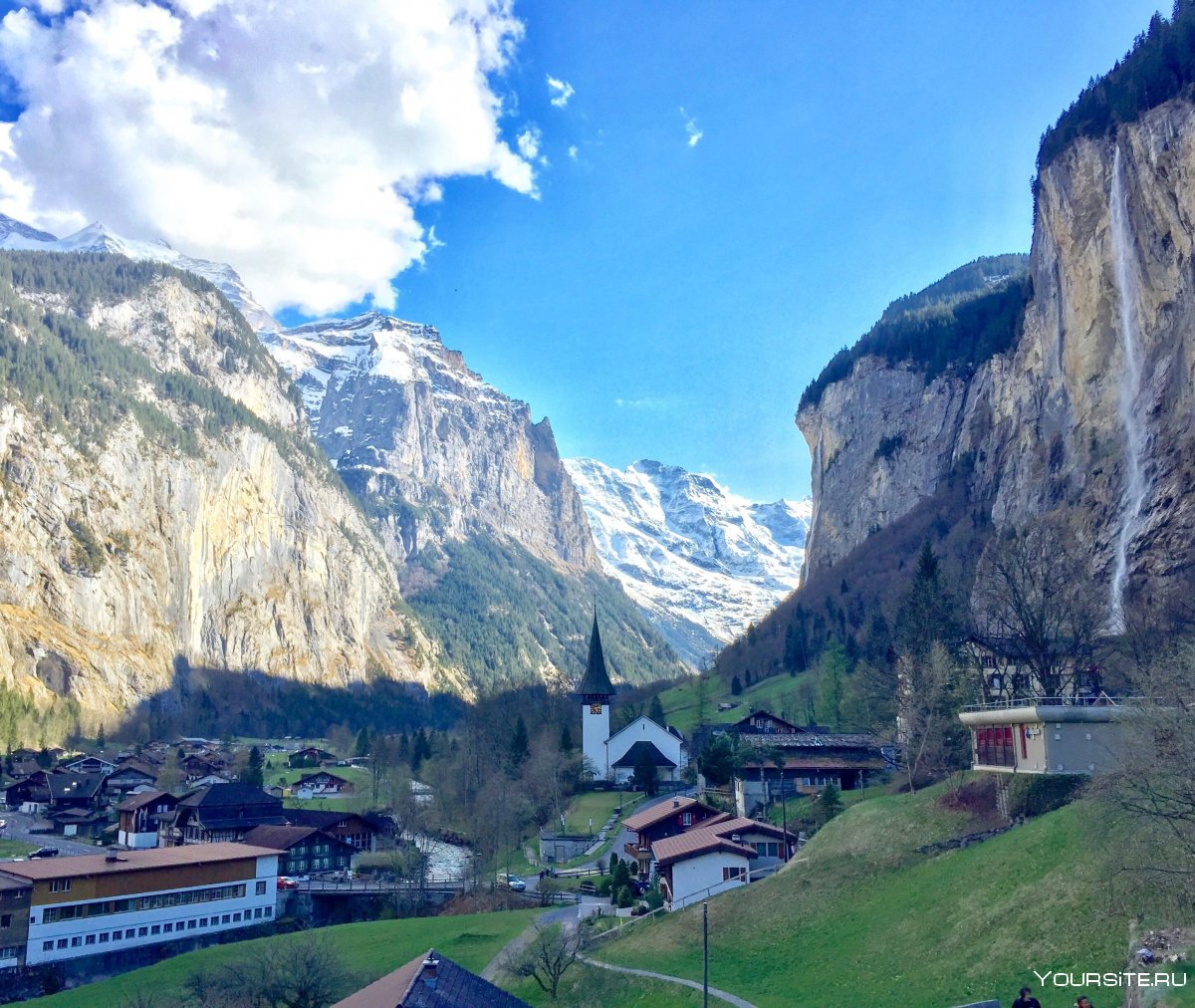 Долина 72 водопадов Швейцария