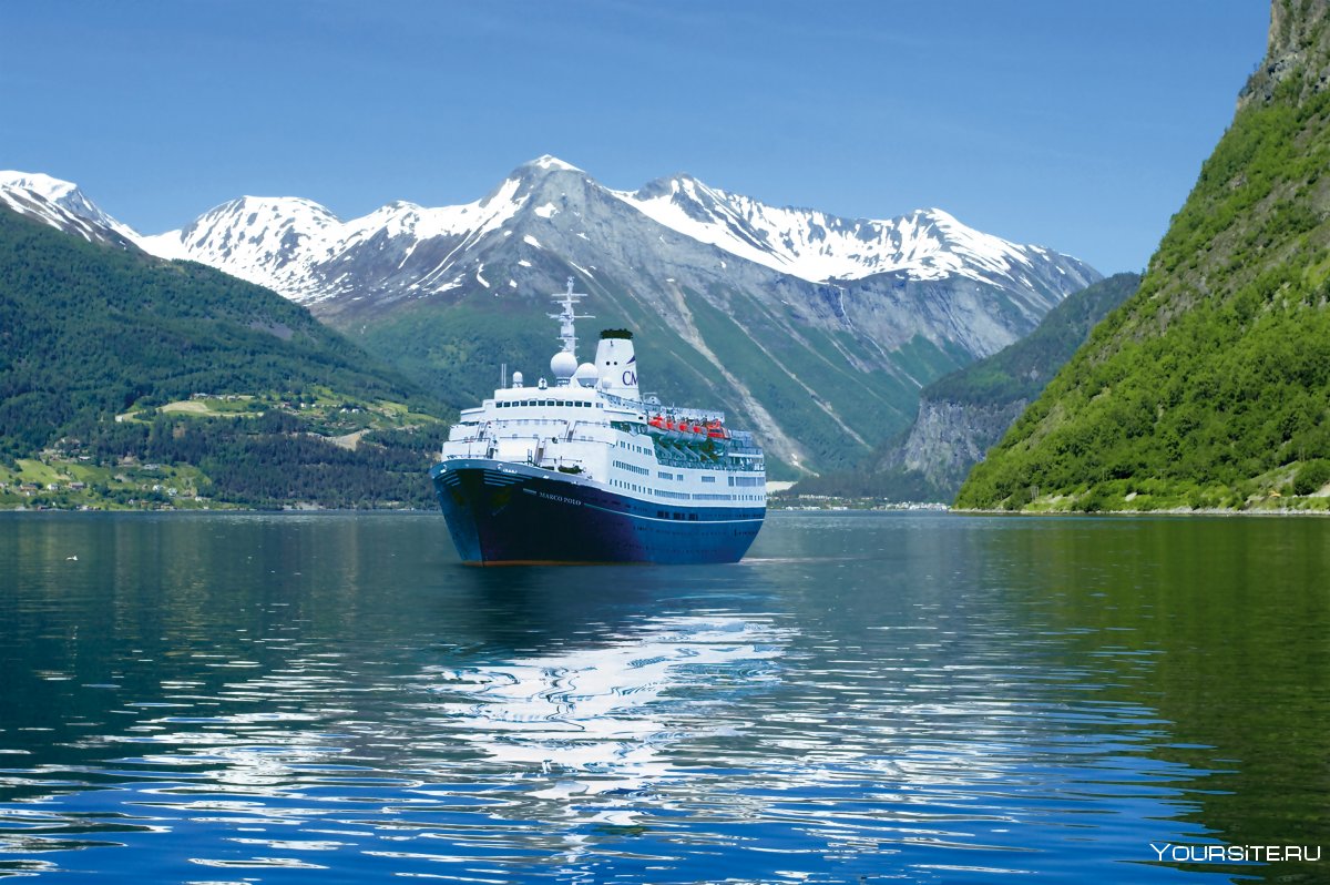 Фьорды Норвегии корабль