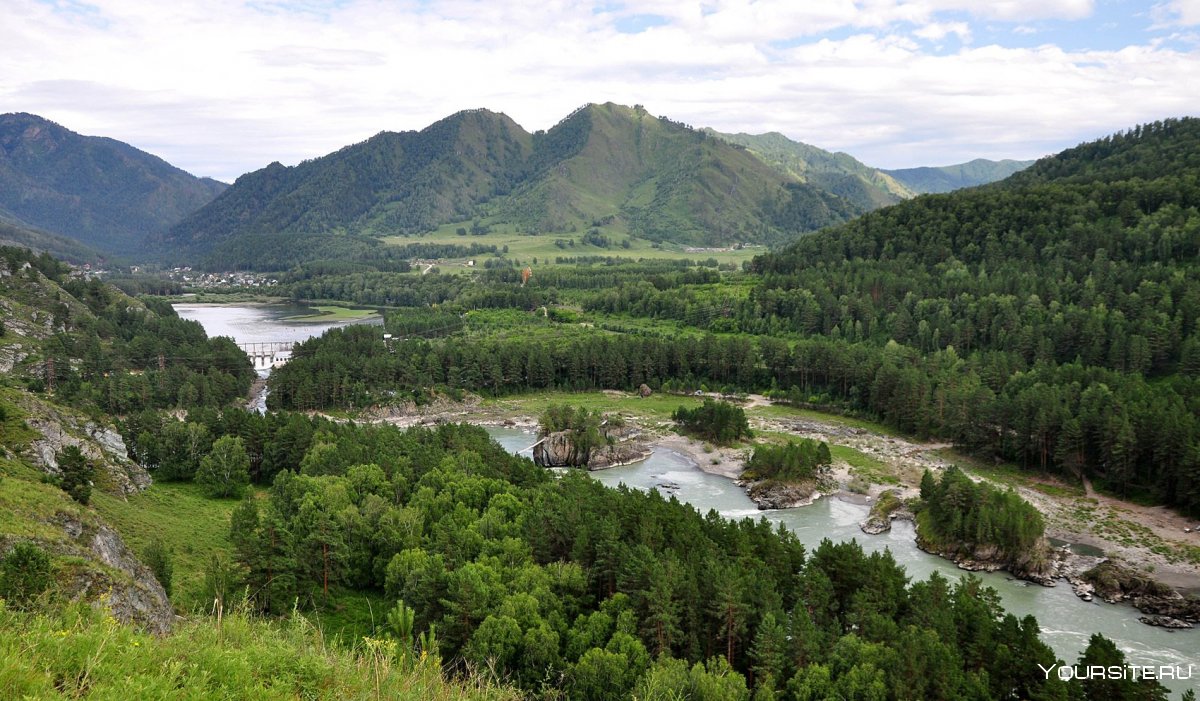Пейзажи река Катунь