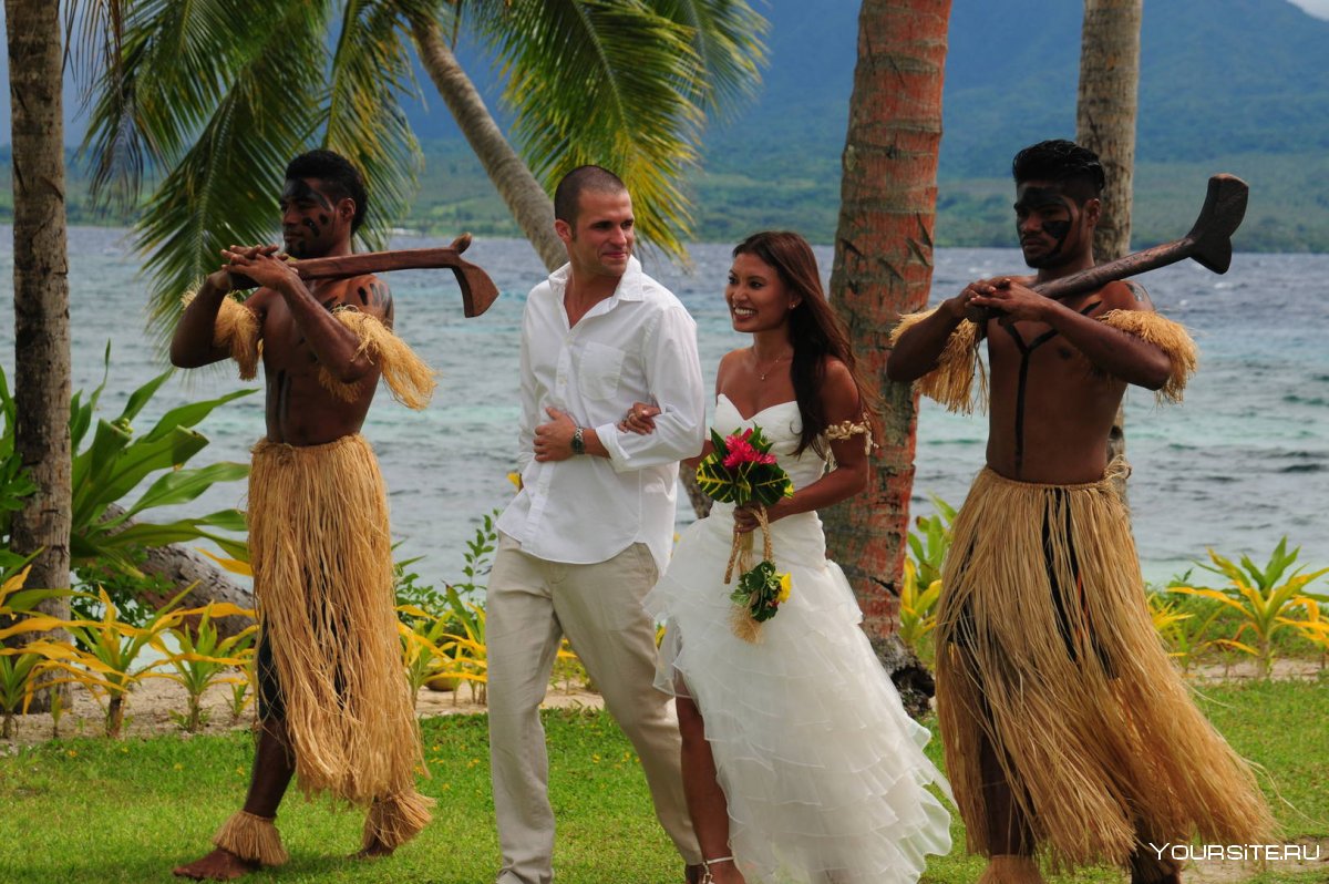 Невеста в гавайском стиле